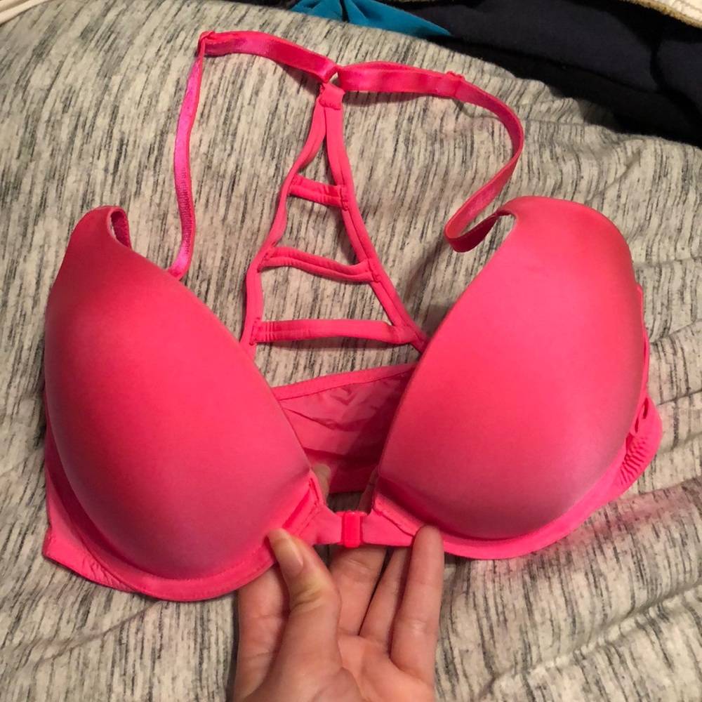 Pink Victoria’s Secret bra